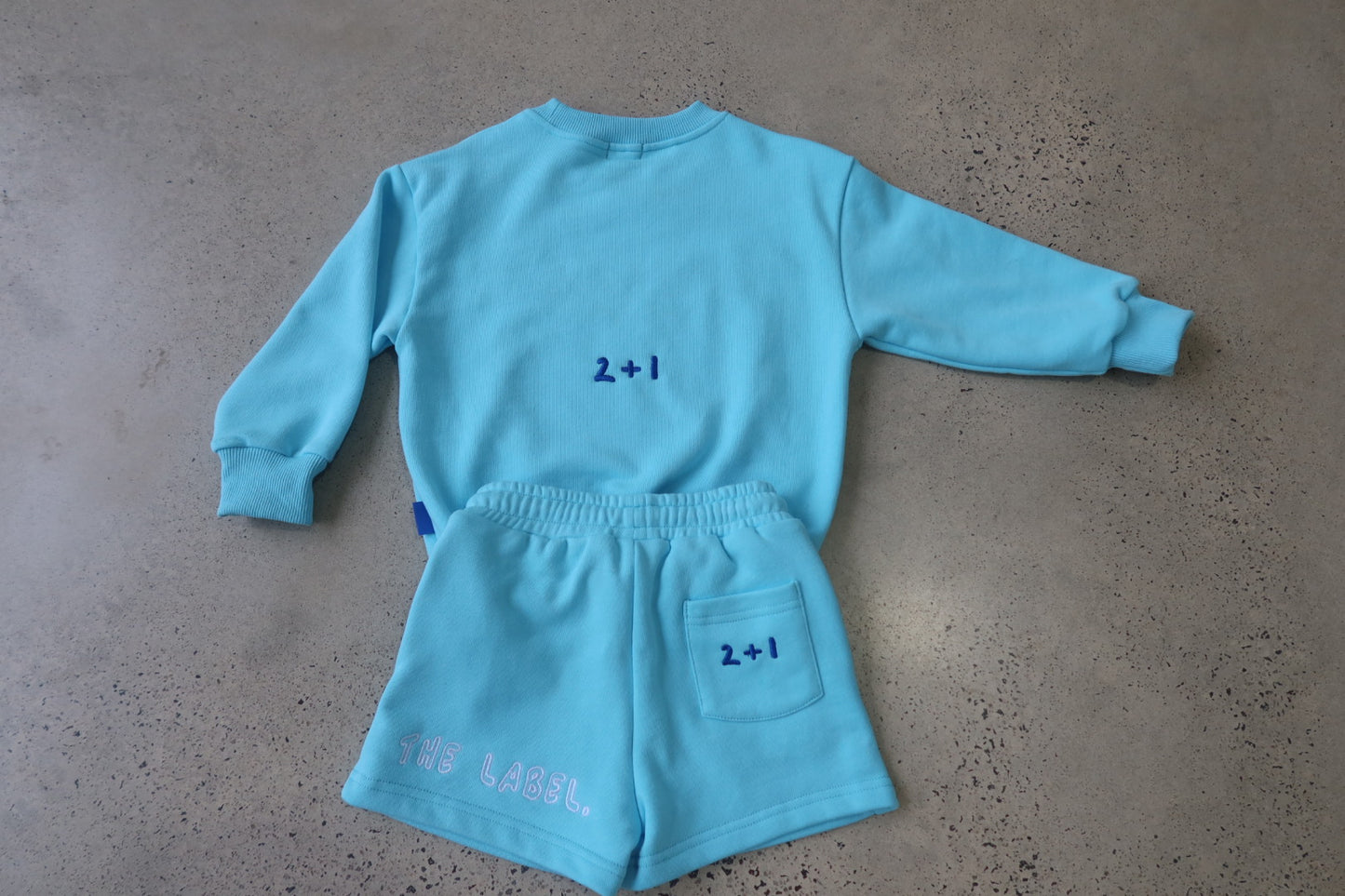 LOUNGE SWEATSHIRT-BLUE LEMONADE