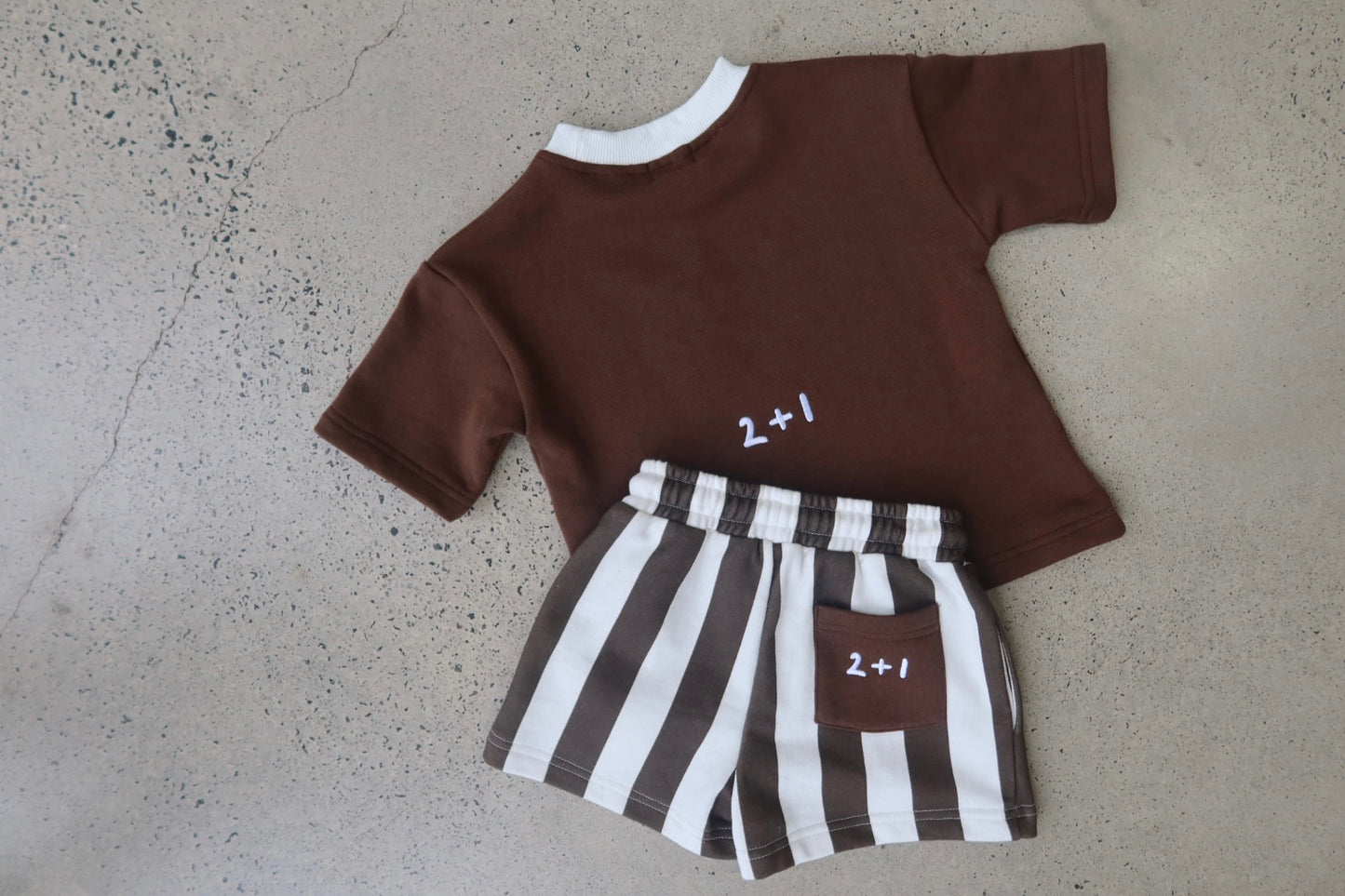 Stripe Set - Cocoa Brown