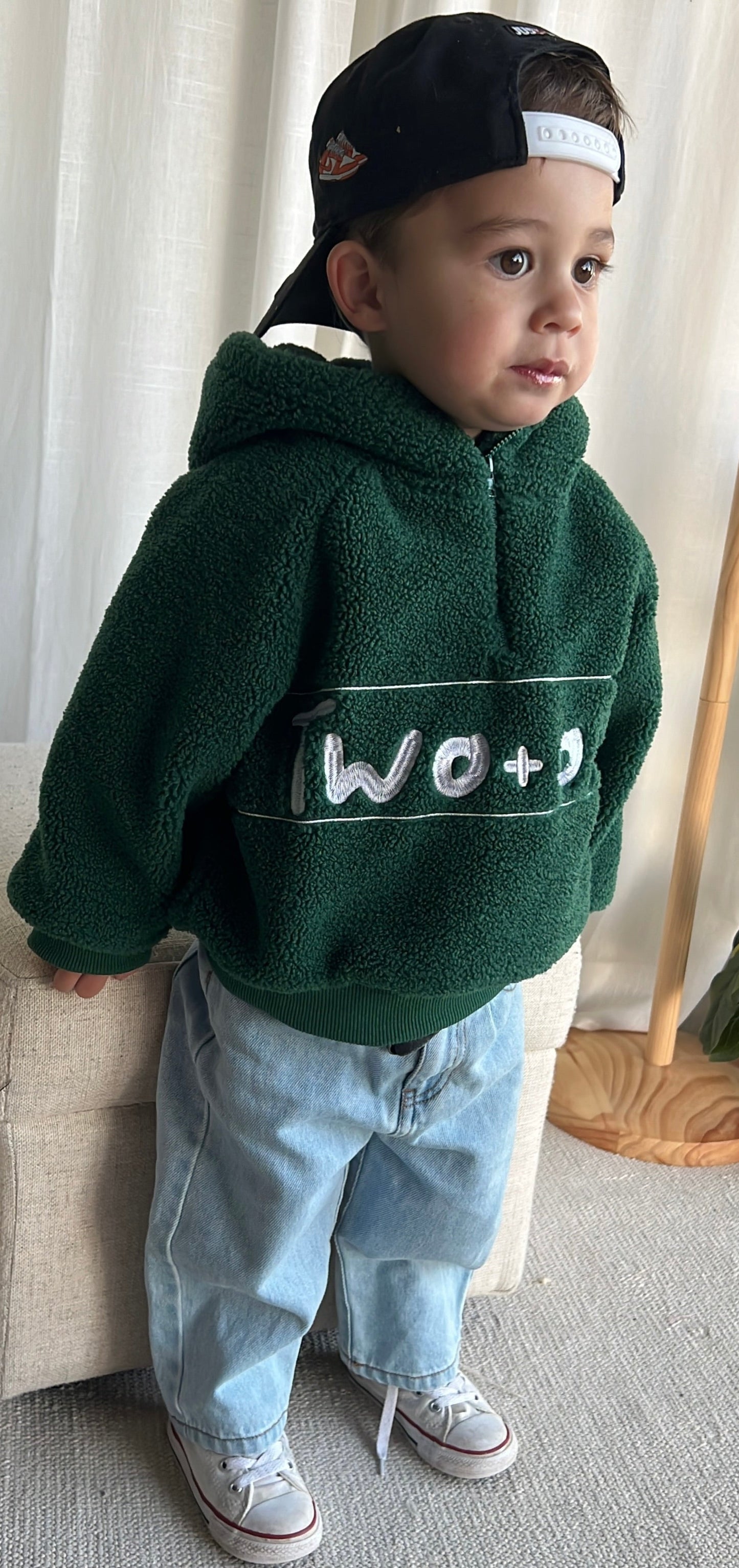 SHERPA PULLOVER- FOREST GREEN