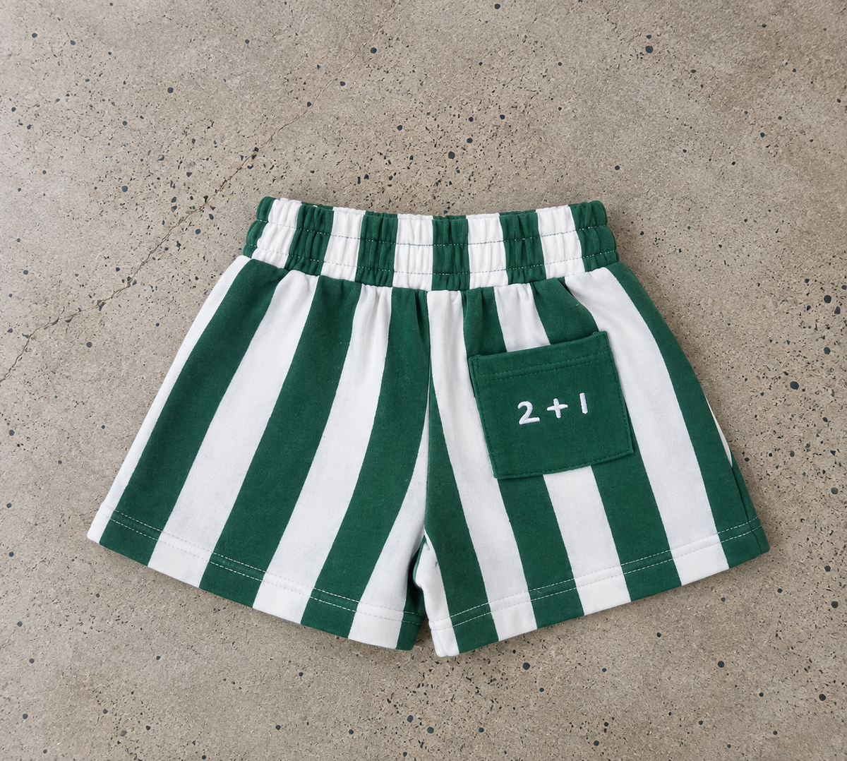 Green stripe shorts
