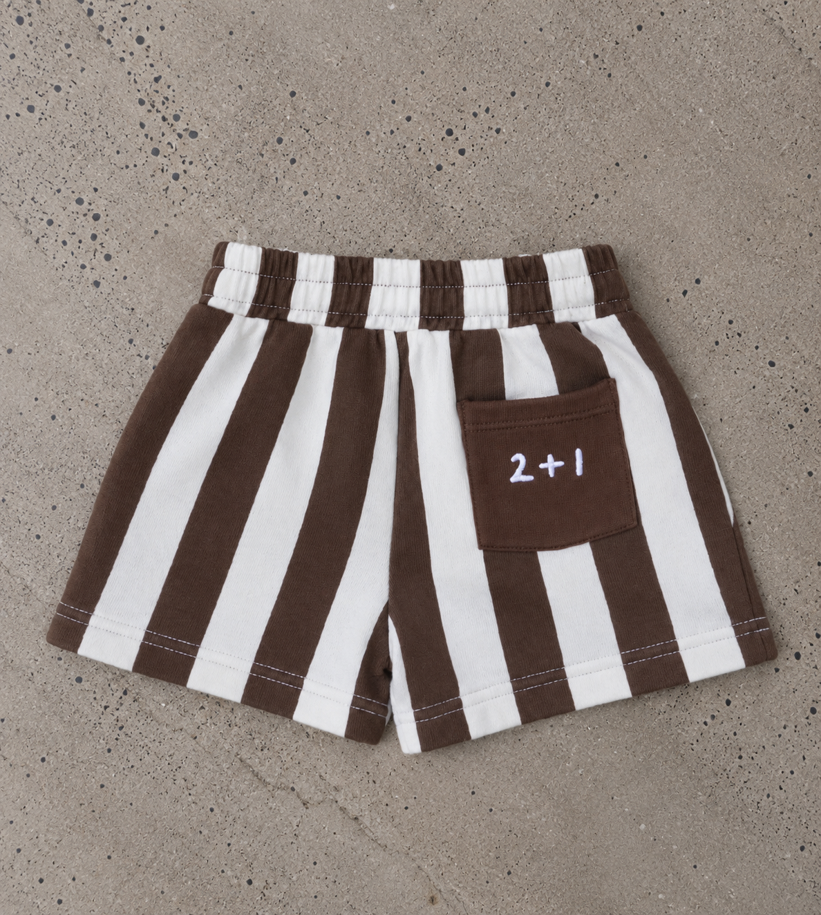 cocoa brown stripe shorts