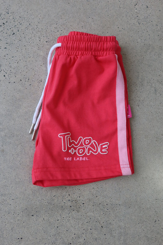 Racer Shorts-Pink Sherbet