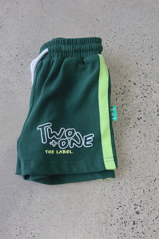 Racer Shorts -Tangy apple green