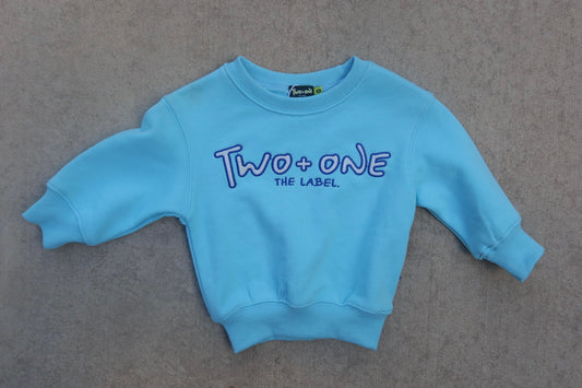 LOUNGE SWEATSHIRT-BLUE LEMONADE